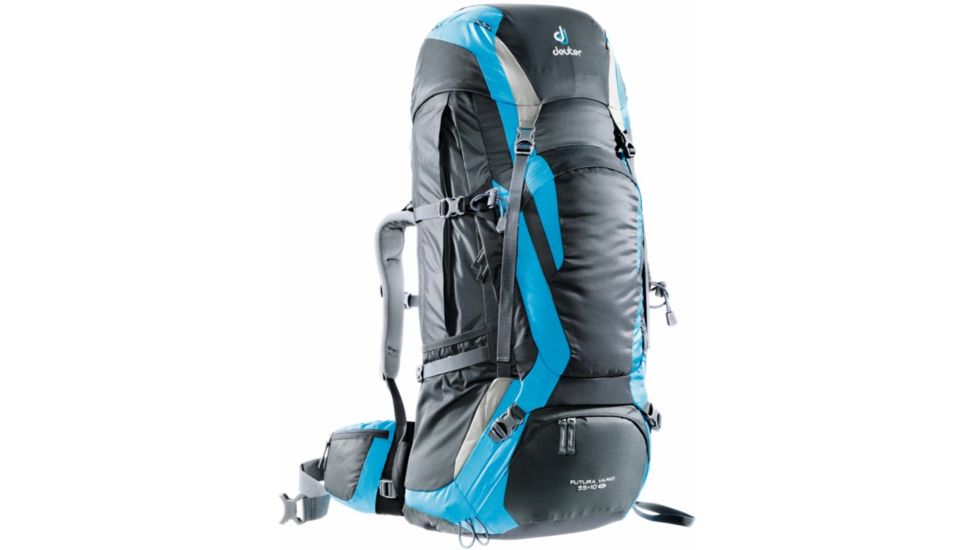 Deuter Futura Vario 55+10 SL Backpack-Granite/Turquoise/Silver