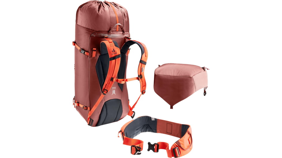 Deuter Guide 44+8 Backpack, Redwood/Papaya, 336172359120