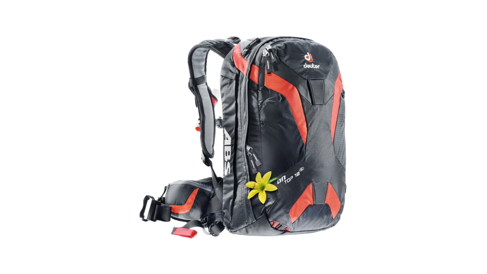 Deuter Ontop ABS 18 SL Snow Pack-Black/Papaya