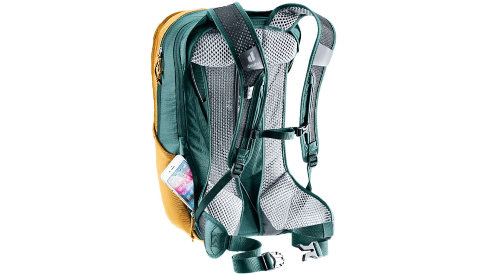 Deuter Race Air 14+3 W/2L Backpack, Cinnamon/Deepsea, 14 L, 320442363240