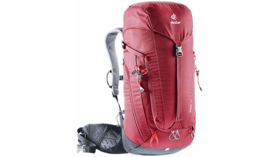 Deuter Trail 30 Backpack - Mens, Cranberry/Graphite, 30L, 344051954250