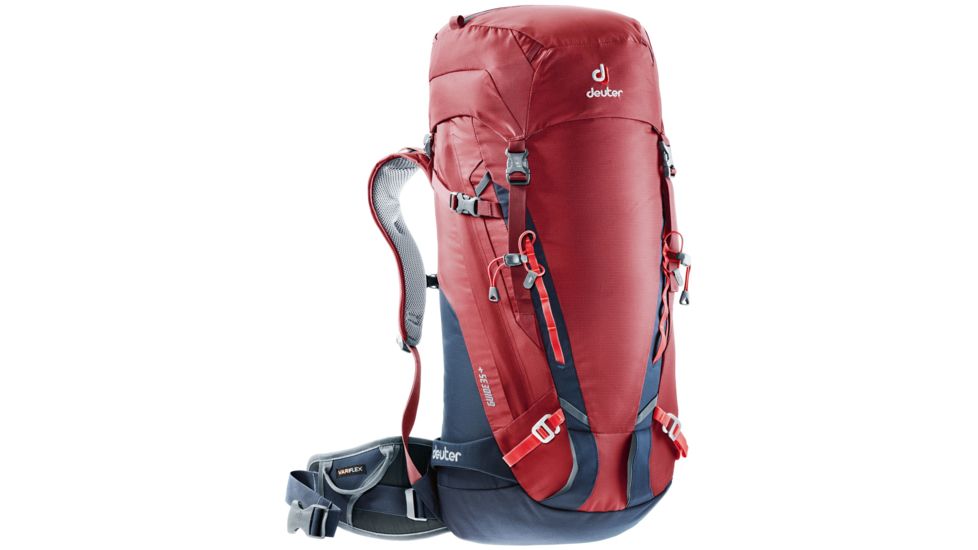 Deuter Guide 35+ Climbing Pack, Male, Cranberry-Navy, One Size, 336111753250