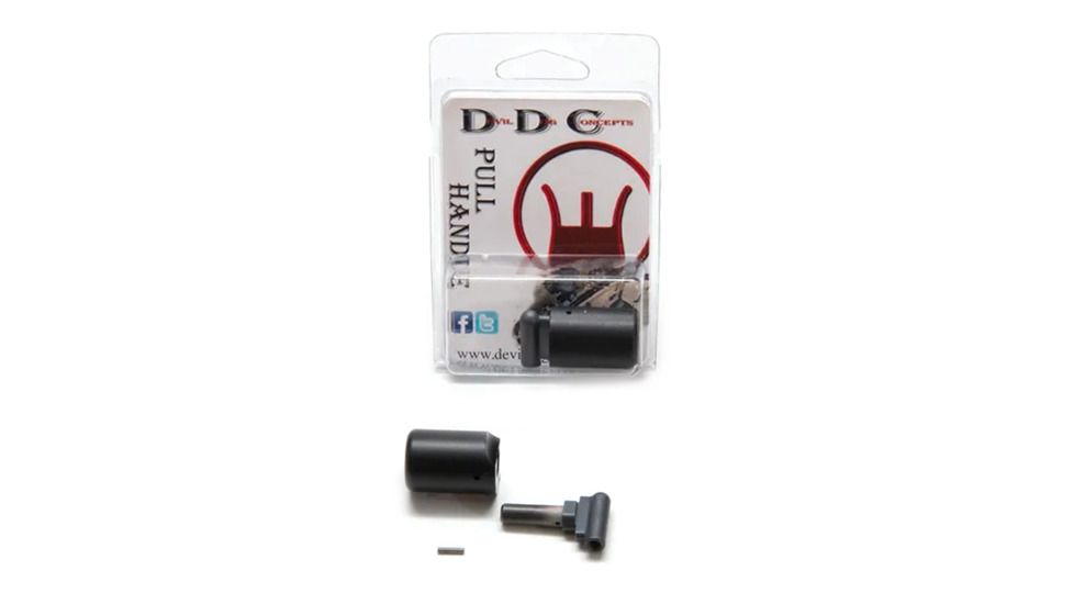 Devil Dog Concepts Competition Steel - Core Pull Handle, Polycarbonate, Stainless Steel, Black, DD-303.42
