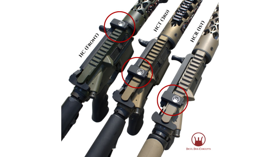 Devil Dog Concepts Hard Charger w/Aluminum Traditional Pull Handle, Black, Standard 5.56/.223, DDCHC011