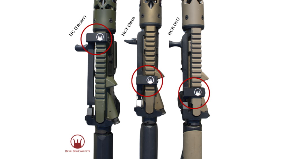 Devil Dog Concepts Hard Charger Handle, Standart Forged AR-15, Black, Standard 5.56/.223, DDCHC011