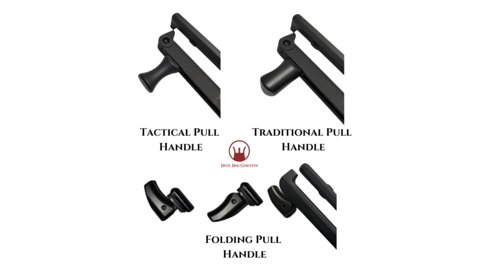 Devil Dog Concepts Hard Charger Handle, Standart Forged AR-15, Black, Standard 5.56/.223, DDCHC011