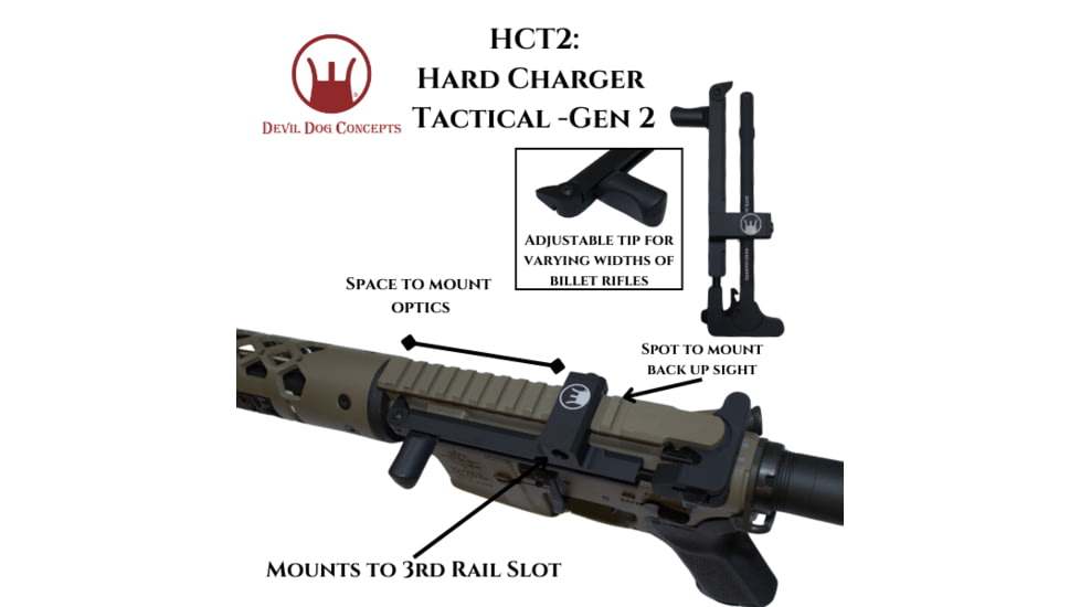 Devil Dog Concepts Hard Charger Tactical Handle, Standart Forged AR-15, Burnt Bronze, Standard 5.56/.223, DDCHC113