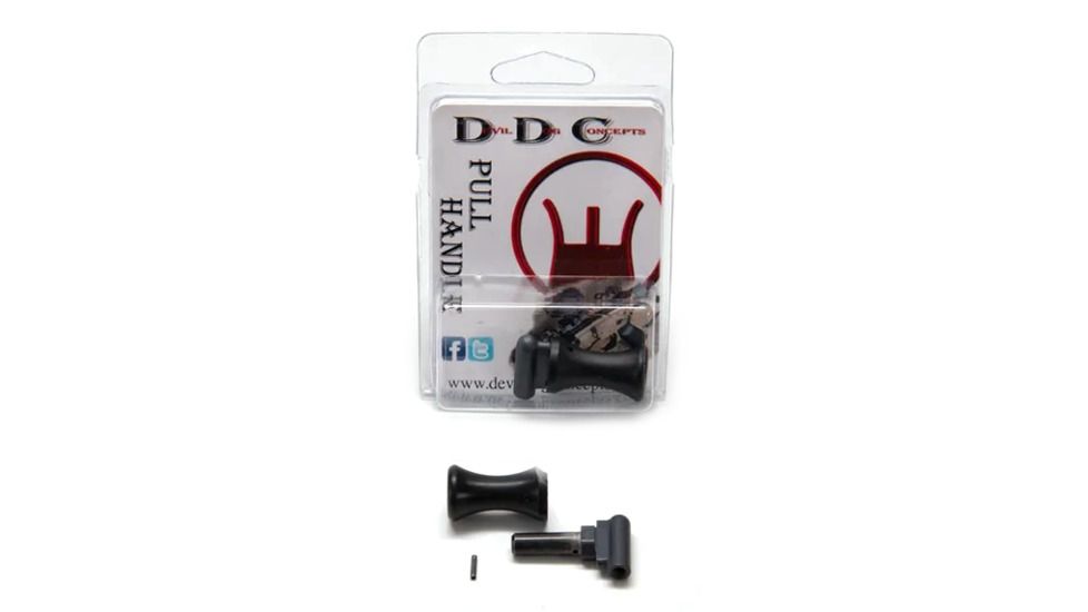 Devil Dog Concepts Tactical Hard Charger Steel - Core Pull Handle, Polycarbonate, Stainless Steel, Black, DD-303.32