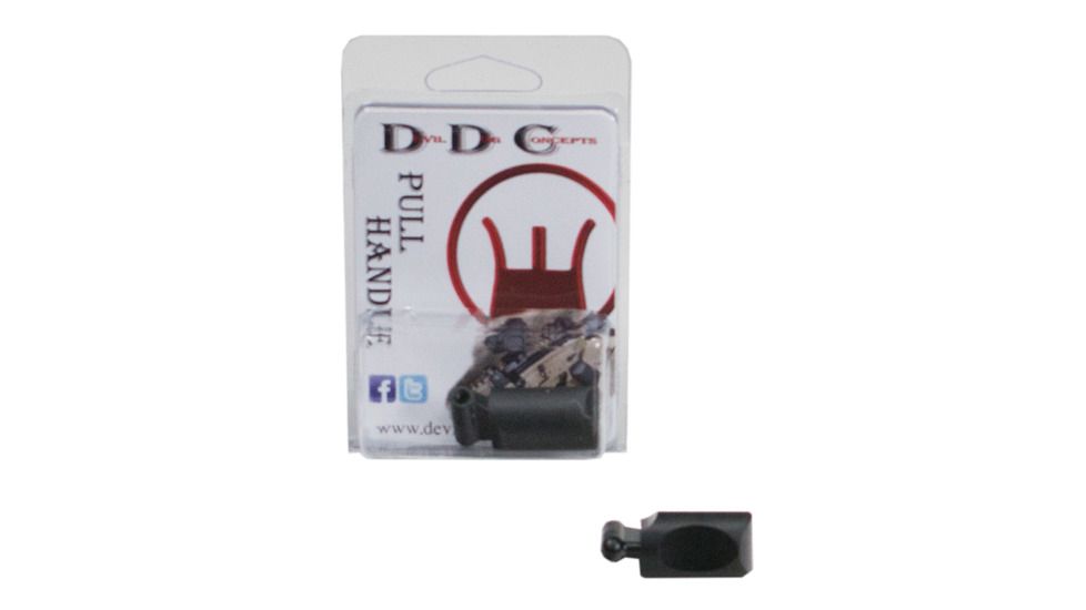 Devil Dog Concepts Traditional Pull Handle, Impact Resistant Polycarbonate, Black, DD-303