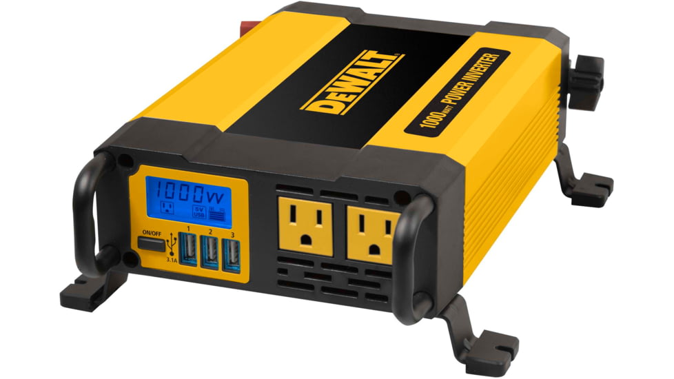 USED DeWALT 1,000 Watt Professional Power Inverter, Yellow/Black, DXAEPI1000, EDEMO1