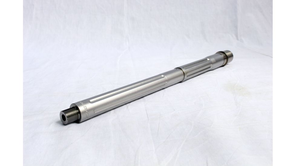 DEZ Arms AR-10 7.62x51/.308 Match-Grade Barrel, 16 inch, Bull Contour w/Twist Fluting, Carbine Length, Bead-Blast, Stainless Steel, 425090SSHBFT-7.62x51N