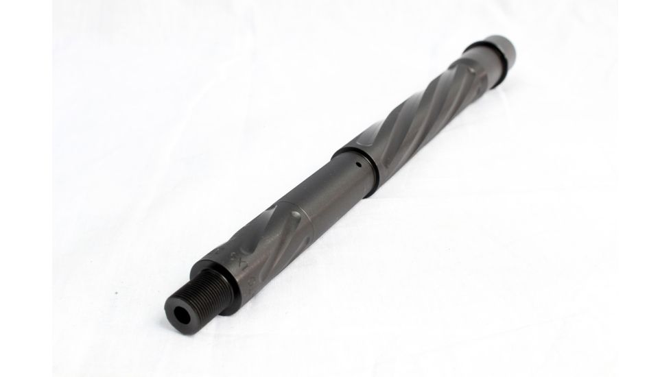 DEZ Arms AR-15 5.56 Match-Grade Barrel, 11.5 inch, HBAR Contour w/Twist Fluting, Carbine Length, Nitride, Black 425090NITROAFT