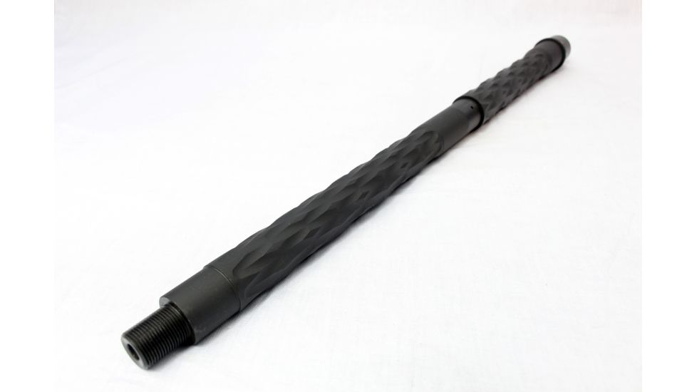 DEZ Arms AR-15 5.56 Match-Grade Barrel, 16 inch, HBAR Contour w/Diamond Fluting, Carbine Length, Nitride, Black 425090FDN