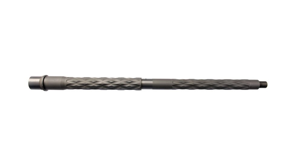 DEZ Arms AR-15 5.56 Match-Grade Barrel, 16 inch, HBAR Contour w/Diamond Fluting, Carbine Length, Nitride, Black 425090FDN