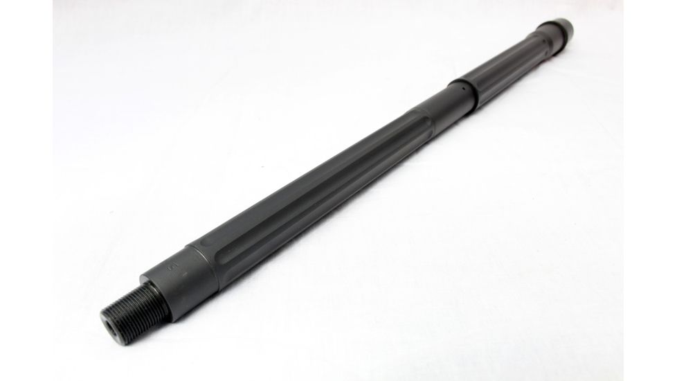 DEZ Arms AR-15 5.56 Match-Grade Barrel, 16 inch, HBAR Contour w/Straight Fluting, Carbine Length, Nitride, Black 425090FN