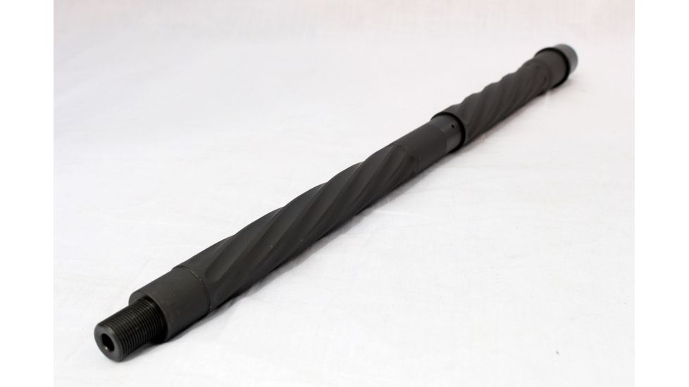 DEZ Arms AR-15 5.56 Match-Grade Barrel, 16 inch, HBAR Contour w/Twist Fluting, Carbine Length, Nitride, Black 425090FTN