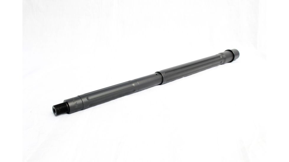 DEZ Arms AR-15 5.56 Match-Grade Barrel, 16 inch, HBAR Contour w/Straight Fluting, Mid Length, Nitride, Black 425090MGFN