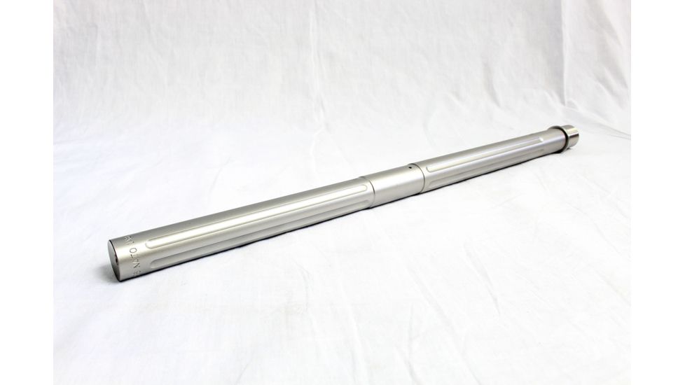 DEZ Arms AR-15 5.56 Match-Grade Barrel, 18 inch, Bull Contour w/Straight Fluting, Target Crown, Mid Length, Bead-Blast, Stainless Steel, 4250918MGSSHBF