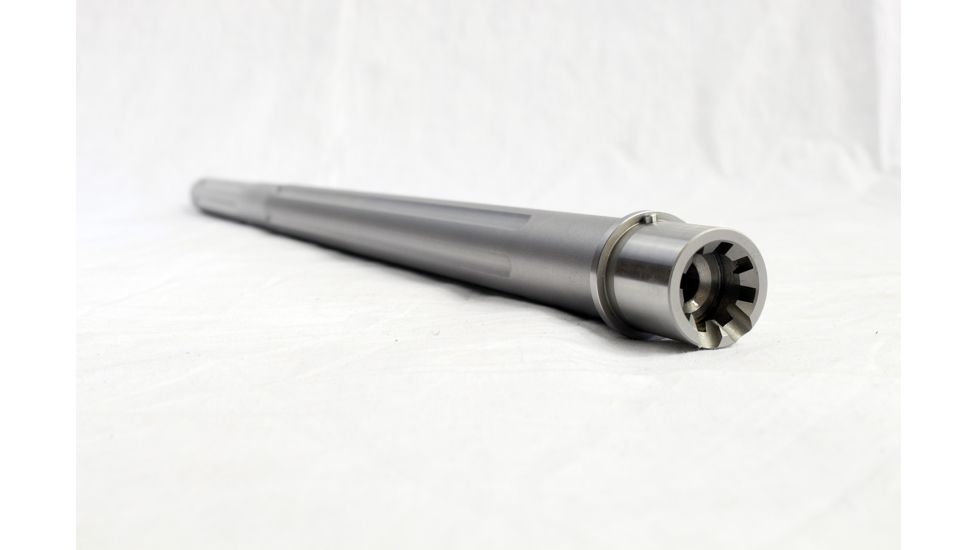 DEZ Arms AR-15 5.56 Match-Grade Barrel, 20 inch, Bull Contour w/Straight Fluting, Target Crown, Rifle Length, Bead-Blast, Stainless Steel, 425091SSF