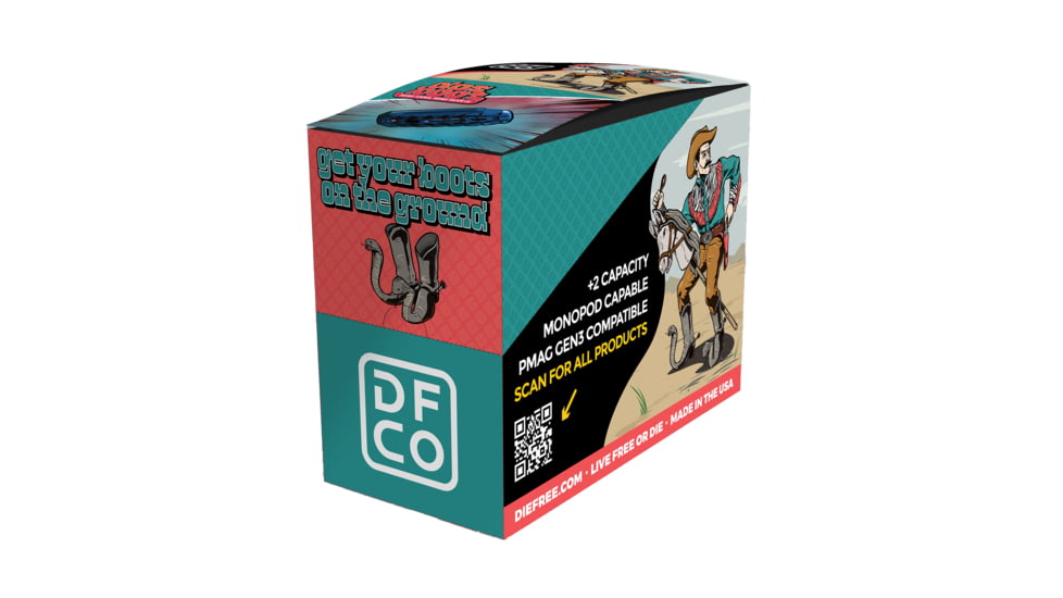 DFCO Magpul 10/20/30/40 Gen 3 PMAG 5.56x45 +2 Rounds Rifle Magazine Extension, Black, CARTON-10-BOOT-BLK