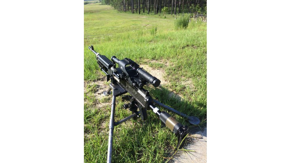 DI Optical DCL110AD-3X Red Dot Sight for M2HB/M240/K6/M60D/MG3 w/3X Magnifier,3 MOA Dot and 35 MOA Circle,Matte Black DCL110AD-3X