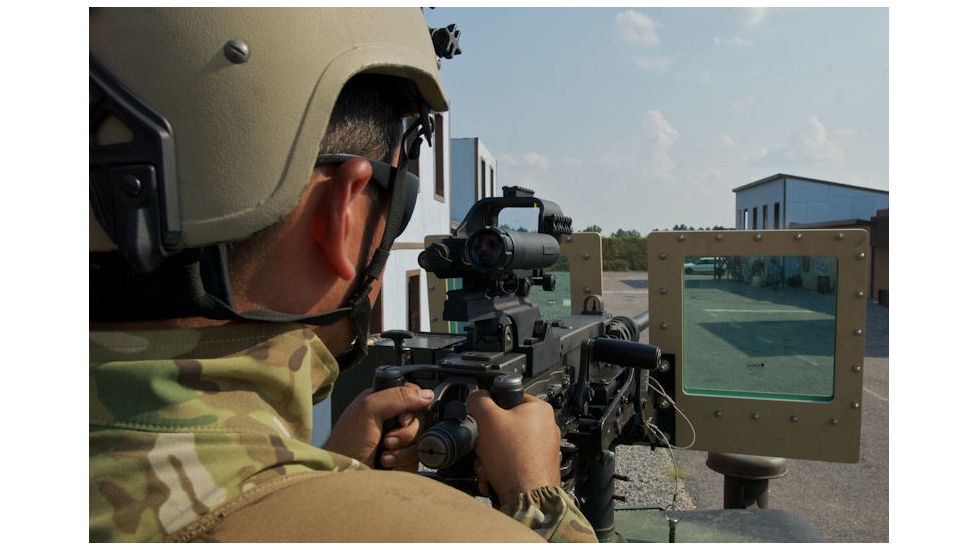 DI Optical DCL110AD-3X Red Dot Sight for M2HB/M240/K6/M60D/MG3 w/3X Magnifier,3 MOA Dot and 35 MOA Circle,Matte Black DCL110AD-3X