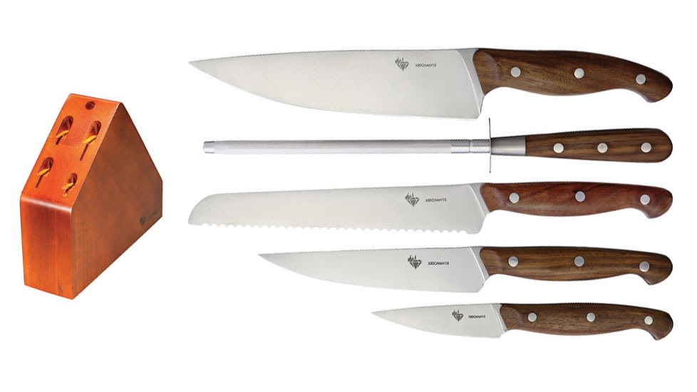Diafire Gourmet Classic Set 6 Knife, Walnut handle, DF9103PZ002