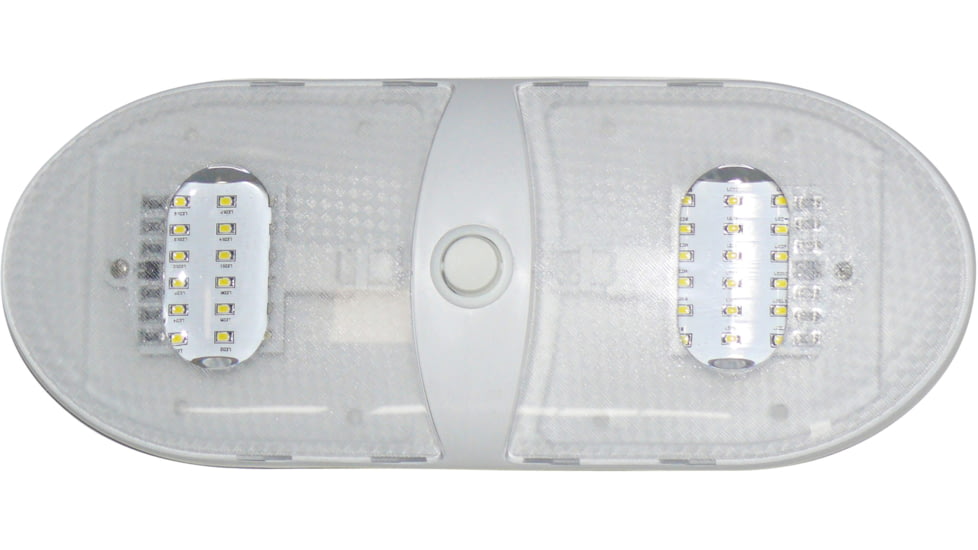 Diamond Group Slim Line LED Dome Light - Double, 5500K, Warm, White, DG654301VP