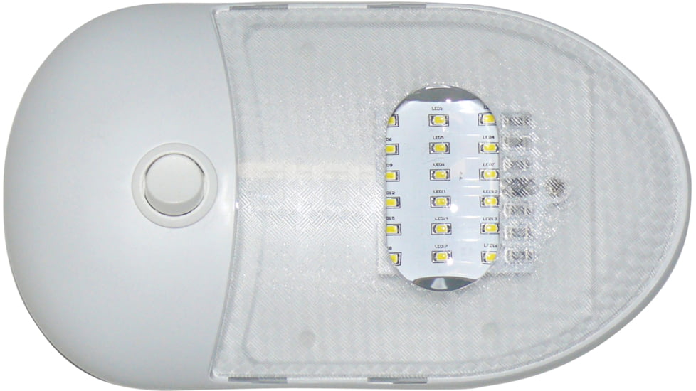 Diamond Group Slim Line LED Dome Light - Single, 3500K, Warm, White, DG654291VP
