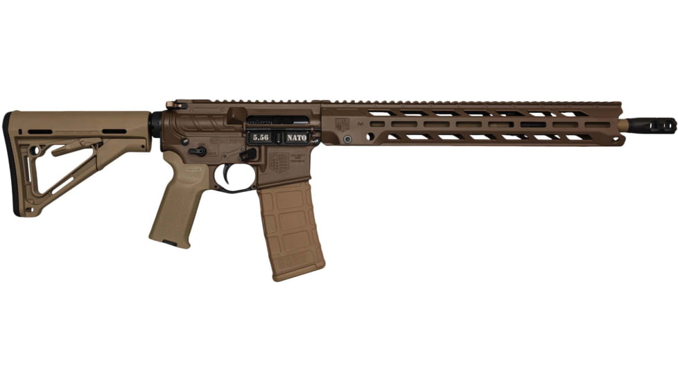 Diamondback Firearms DB15 Obsidian Series Rifle, 5.56x45mm NATO, 16 inch Barrel, 30 Round Magazine, Brown, DB1784K131-FRRMPG