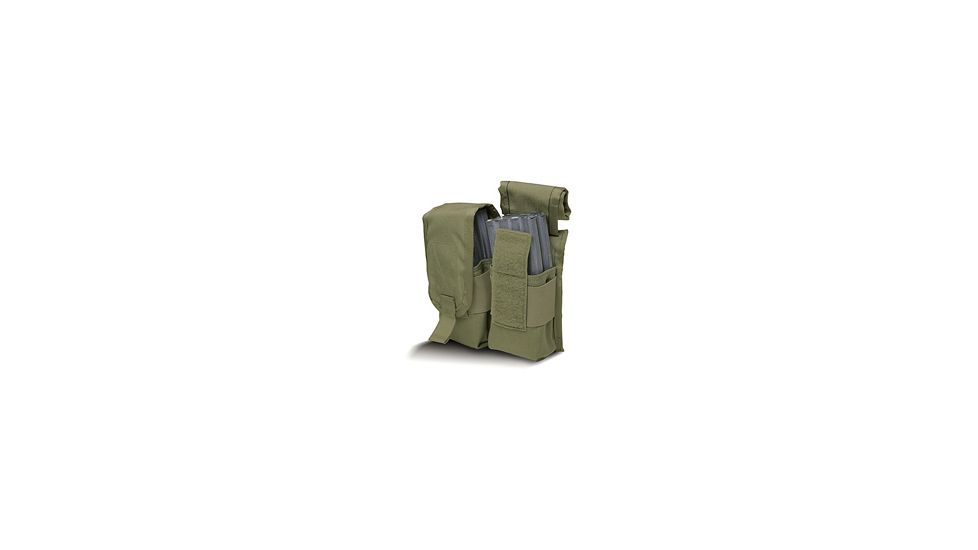 Diamondback Tactical M4/M16 Single 4 Mag Pouch, Ranger Green, A-BLPM01-4-RANGERGREEN