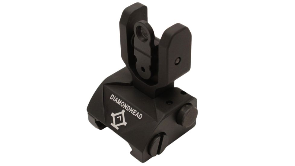 Diamondhead Classic Flip-Up Sight, Goal Post Shaped Upper, Rear, Fits Mil. Std. M1913 Picatinny Rail Systems 186988