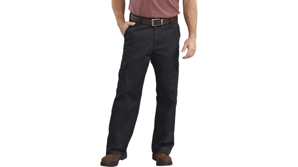 Dickies Loose Fit Straight Leg Cargo Pants, Black - 23214RBK 30 30