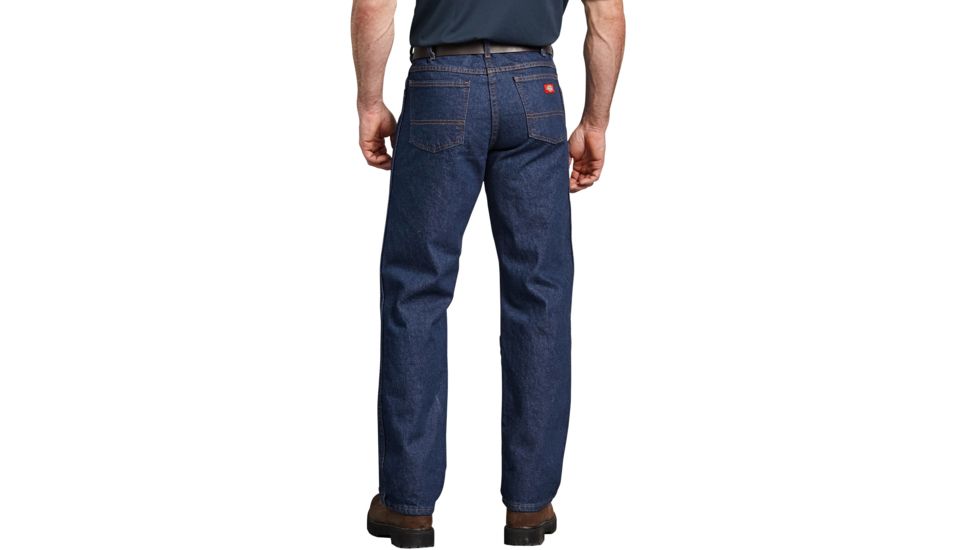 Dickies Mens Industrial Jeans, Rinsed Indigo Blue - C993RNB 40 34