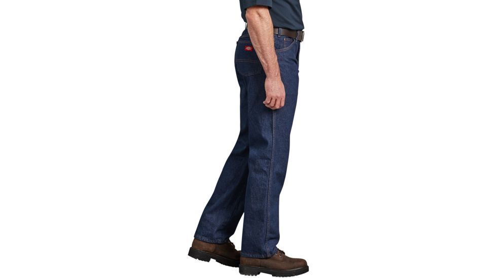 Dickies Mens Industrial Jeans, Rinsed Indigo Blue - C993RNB 40 34