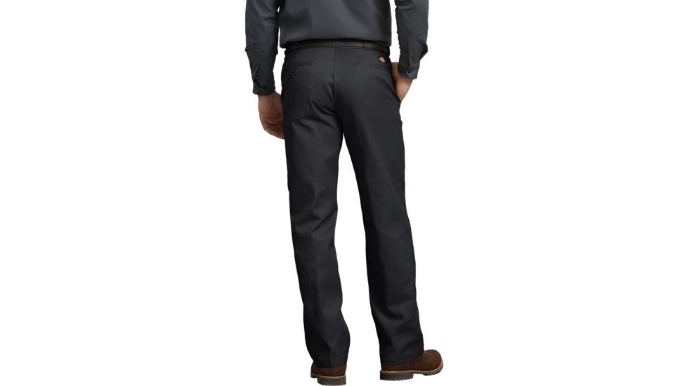 Dickies Mens Plain-front Work Pant, Black - 874BK 28 30