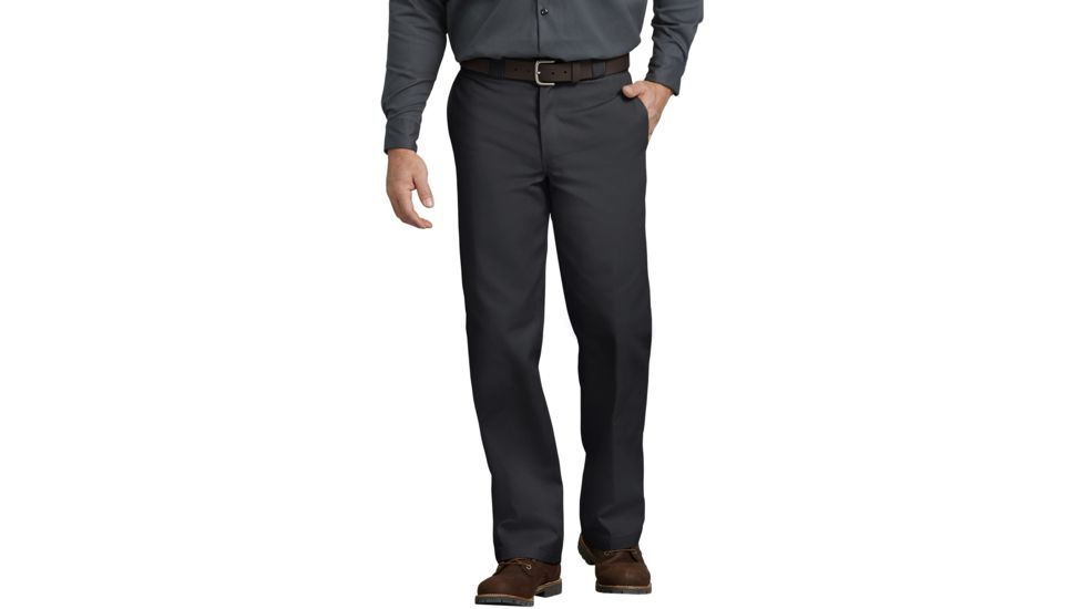 Dickies Mens Plain-front Work Pant, Black - 874BK 28 30