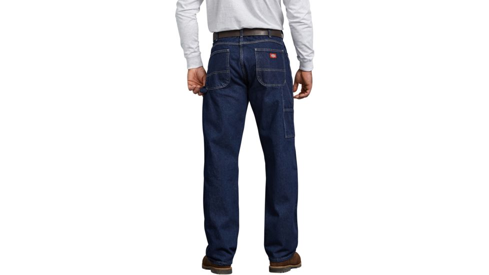 Dickies Mens Relaxed Fit Carpenter Denim Jean, Rinsed Indigo Blue - 1993RNB 30 30