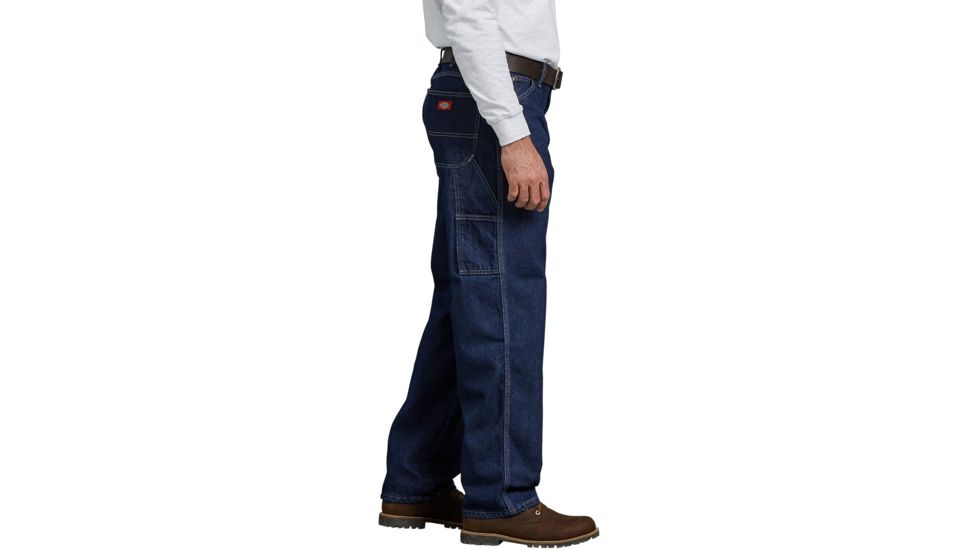 Dickies Mens Relaxed Fit Carpenter Denim Jean, Rinsed Indigo Blue - 1993RNB 30 30