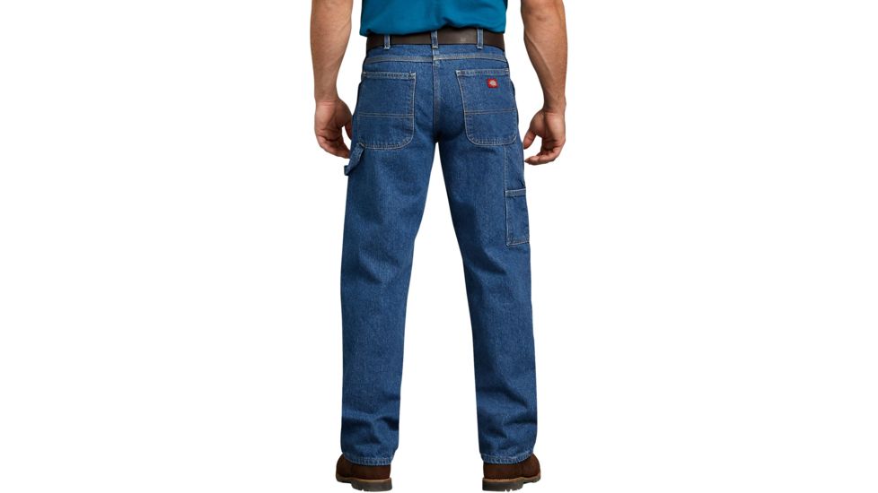 Dickies Mens Relaxed Fit Carpenter Denim Jean, Stonewashed Indigo Blue - 1993SNB 30 30