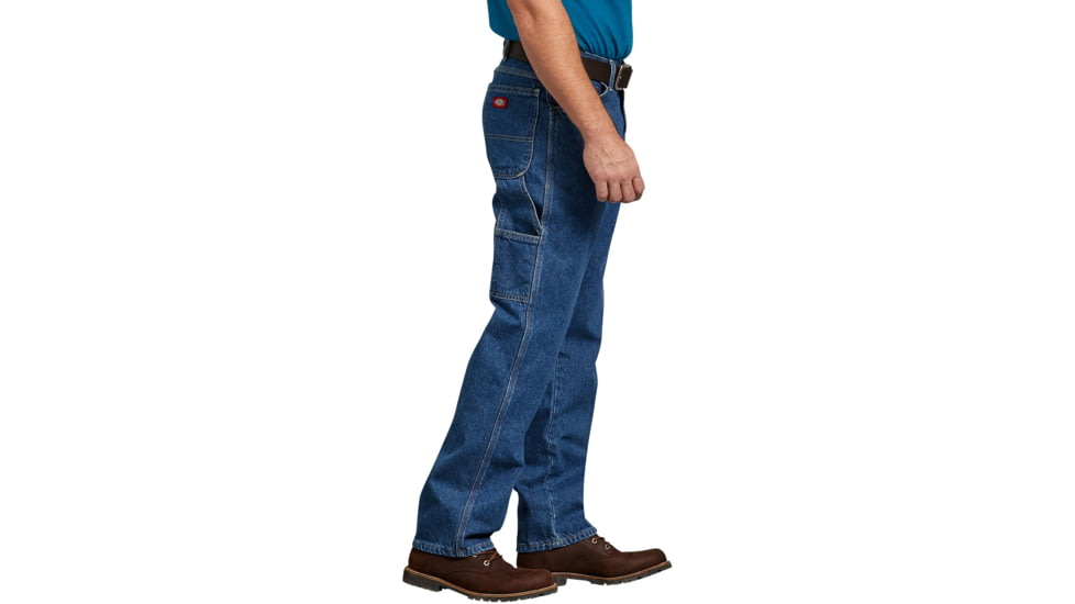 Dickies Mens Relaxed Fit Carpenter Denim Jean, Stonewashed Indigo Blue - 1993SNB 30 30