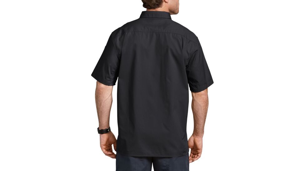 Dickies Tactical Short Sleeve Vented Ripstop Shirt, Black - LS953BK L