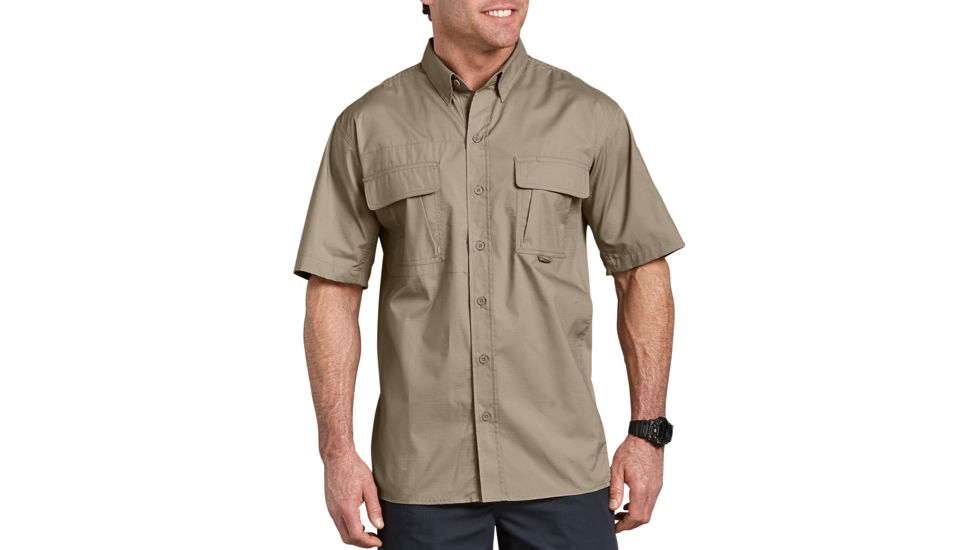 Dickies Tactical Short Sleeve Vented Ripstop Shirt, Desert Sand - LS953DS 2X