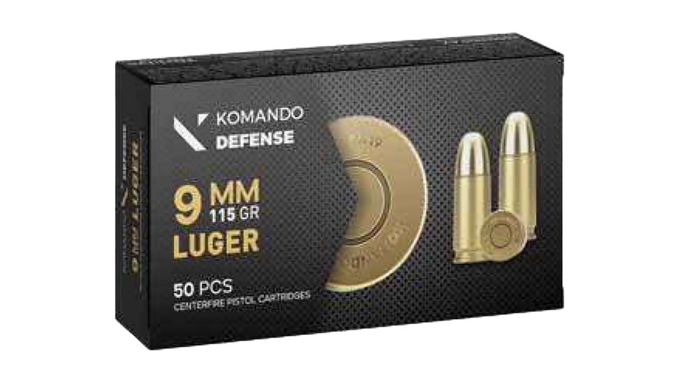 Dickinson LLC 9mm 115gr Full Metal Jacket 50 Per Box/20 Case, BRASS