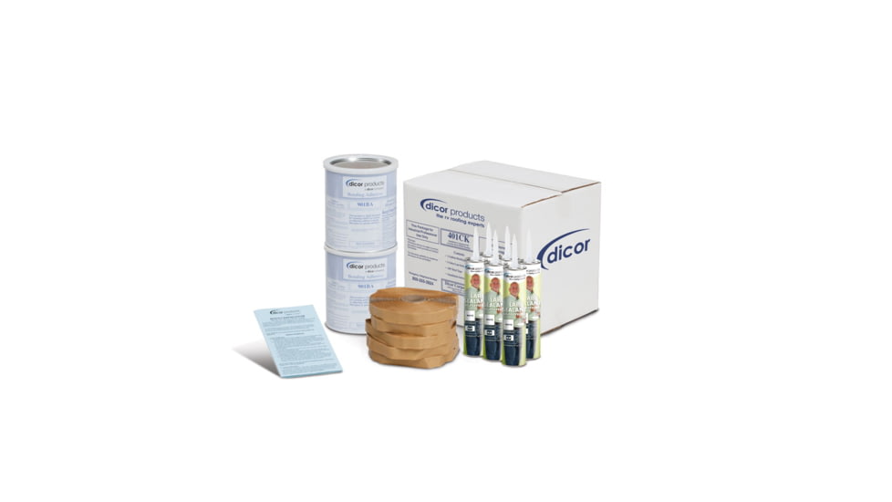 Dicor RV Roof Installation Kit, Dove, 401CK-D