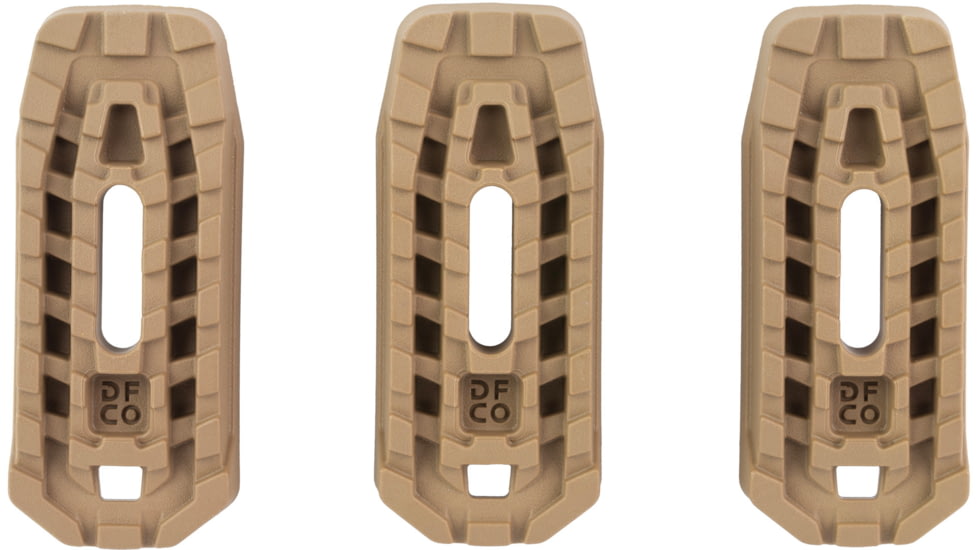 Die Free Co Dos Boot, Magazine Extension, 3 Pack, +2 Rounds, High Impact Injection Molded Plastic Construction, Fits Magpul 10/20/30/40 Gen 3 PMAG, Matte Finish, Coyote, DOS-BOOT-COYOTE