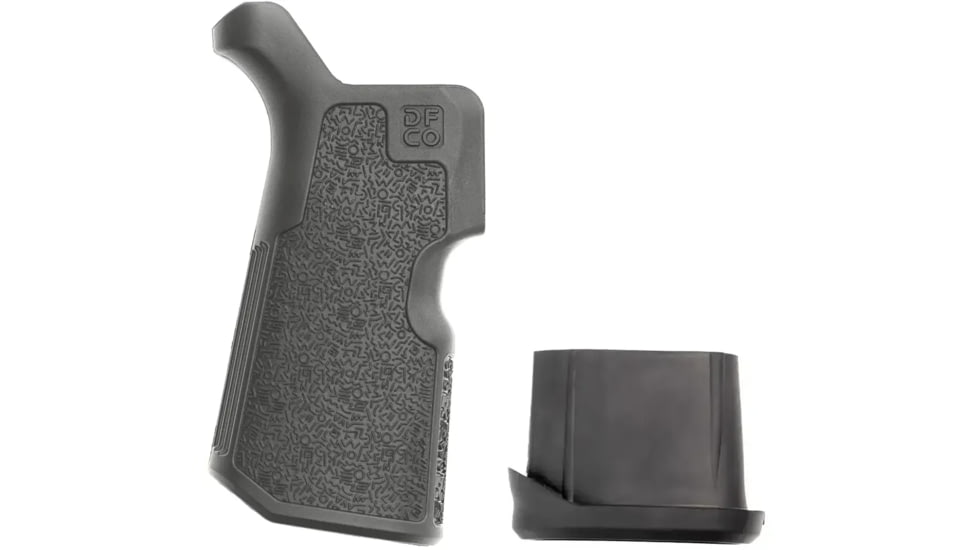 Die Free Co Kung Fu Grip, Fits AR-15/AR-10, with Grip Plug, Gray
