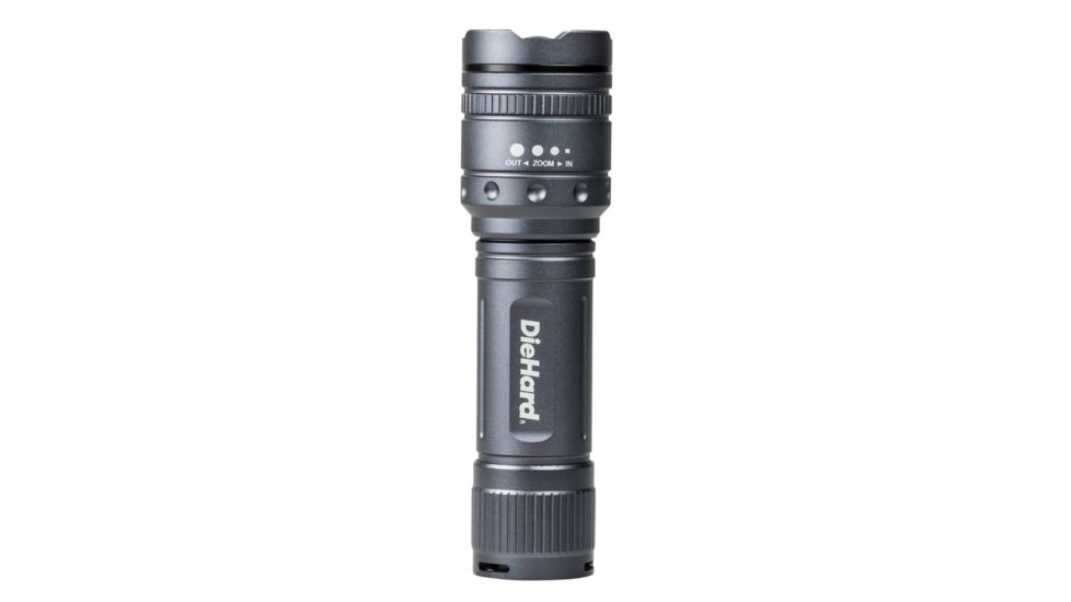 DieHard 1000 Lumen Twist Focus Flashlight, Grey, 4AAA 41-6122