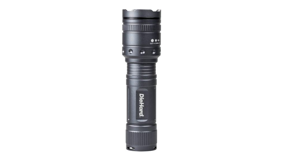 DieHard 1000 Lumen Twist Focus Flashlight, Grey, 4AAA 41-6122