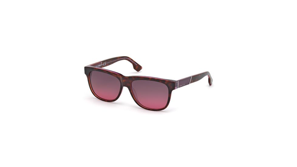 Diesel DL0085 Sunglasses - Coloured Havana Frame Color
